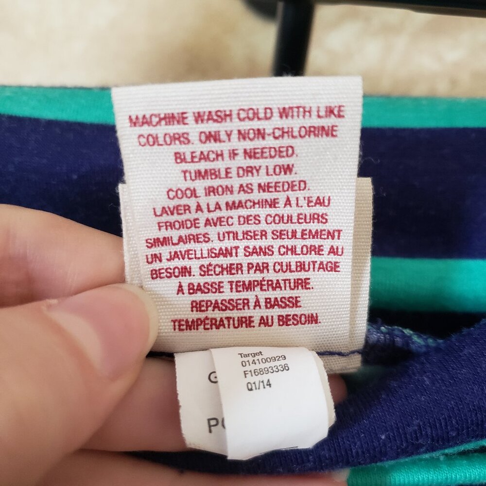 Blue Horizontal Striped Maxi Skirt - Picture 6 of 8